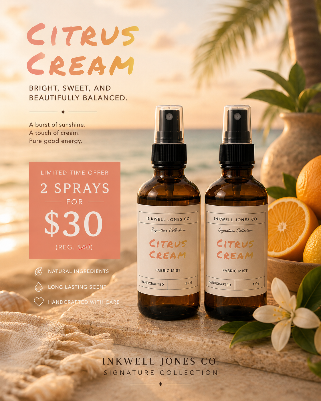 Citrus Cream Fabric Mist Bundle